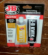 J-B- Weld KWIKWELD Quick Setting Steel Reinforced Epoxy ~Strength 3127 PSI~ 8271
