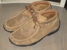 Twisted X Kids Youth YDM0001 Leather high top Moc Boots shoes Size 4.5M