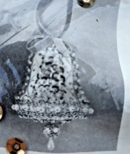 Dexter's LeeWards CHRISTMAS BELLS Gold Vtg Sequin Bead Christmas Ornament Kit