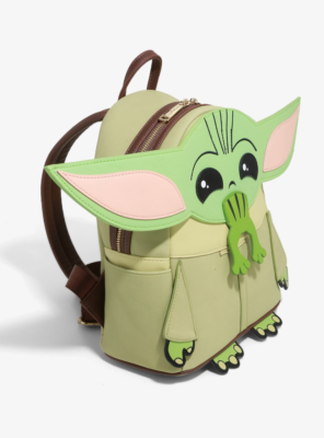 Loungefly Star Wars The Mandalorian Grogu With Frogs & Flowers Mini Backpack The Mandalorian Grogu Butterfly Mini Backpack | Loungefly main image 4