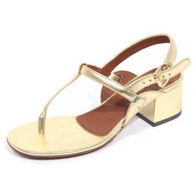 G4598 infradito donna L'AUTRE CHOSE gold leather sandals woman