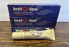 3 NEW Serious Skincare Insta-Tox Wrinkle Temporary Firming Serum .75 oz SEALED