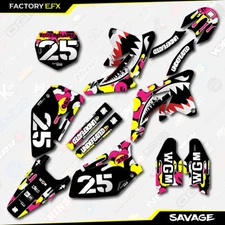 Highlighter Camo Savage Graphics Kit fits 07-09 Suzuki RMZ250 RMZ 250 decals