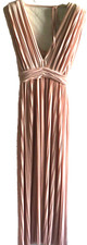 ASOS peach pink pleated Gown  SIZE 6