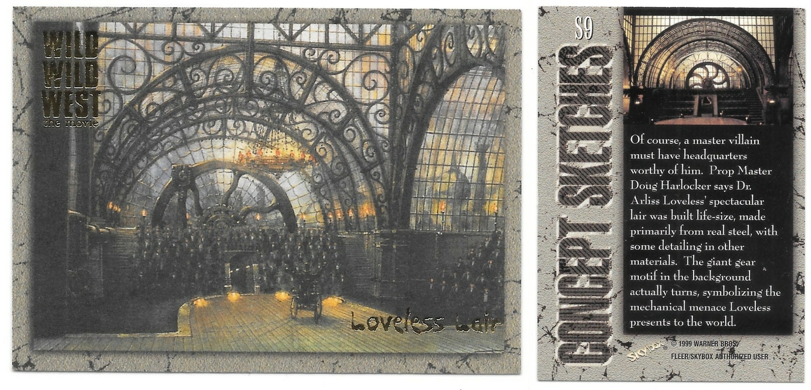 Wild Wild West The Movie Concept Sketches Cards 1999 Fleer NM YOU CHOOSE CARD - Picture 10 of 10