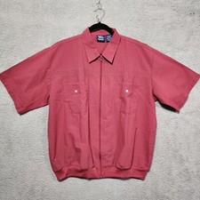 John Blair Men  s XL Maroon Golf Jacket Shirt Zip Up 70  s 80  s Y2k Rare Vintage