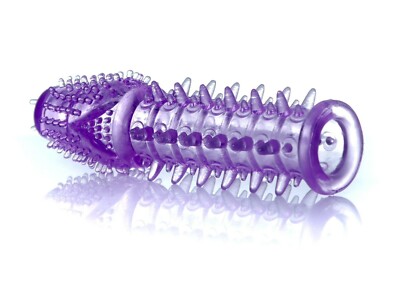 Penis Sleeve Penishülle Verlängerung Vergrößerung Finger Vibrator