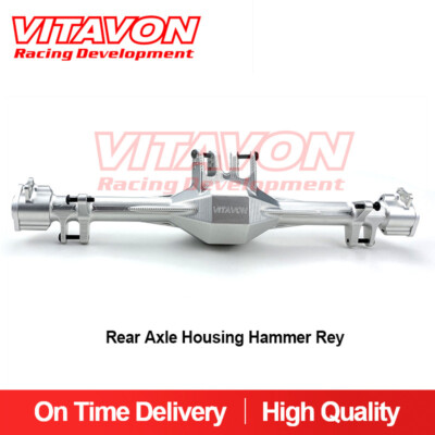Vitavon CNC Rear Axle Housing For Losi Hammer Rey Baja Rey Rock Rey 1/10 Silver