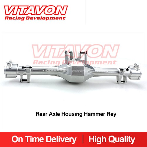 VITAVON CNC Rear Axle Housing For Losi Hammer Rey Baja Rey Rock Rey 1/10 Silver - Picture 1 of 5