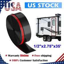 35ft RV Slide Out Seal Wiper Black Rubber Seal 1/2 x 2.75 Inch Replacement for