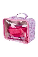 HKM "Blossom" Grooming Set  (5 pieces) in pretty Pink Bag by HKM (Great Gift)