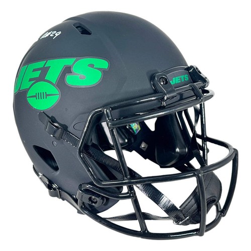 Darrelle Revis Signed New York Jets Authentic Eclipse Speed Full-Size Football H - Picture 3 of 3