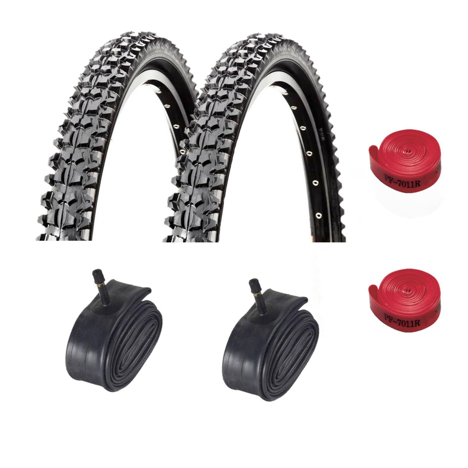 MTB 26" x 1.95 Mountain Bike Tyre, Inner Tube & Rim Tape Deals Raleigh