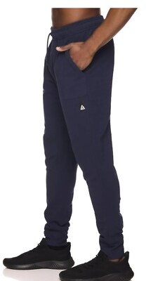 Reebok Men's Fundamental Blue Slim Fit Joggers Size XL NEW