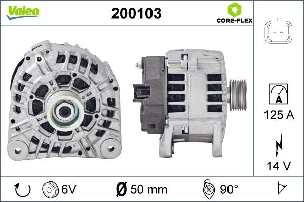 Valeo 200103 Generator For Nissan Opel Renault Vauxhall-image