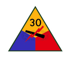 4" 30TH ARMORED DIVISION MILITARY STICKER DECAL USA MADE