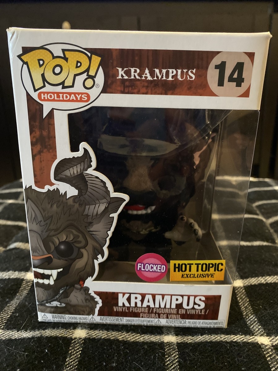 Funko Pop Flocked Krampus Black Hot Topic Exclusive 14 Figure