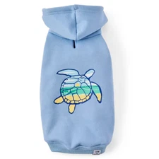 Life is Good. Sea Turtle Pet Hoodie, Cool Blue