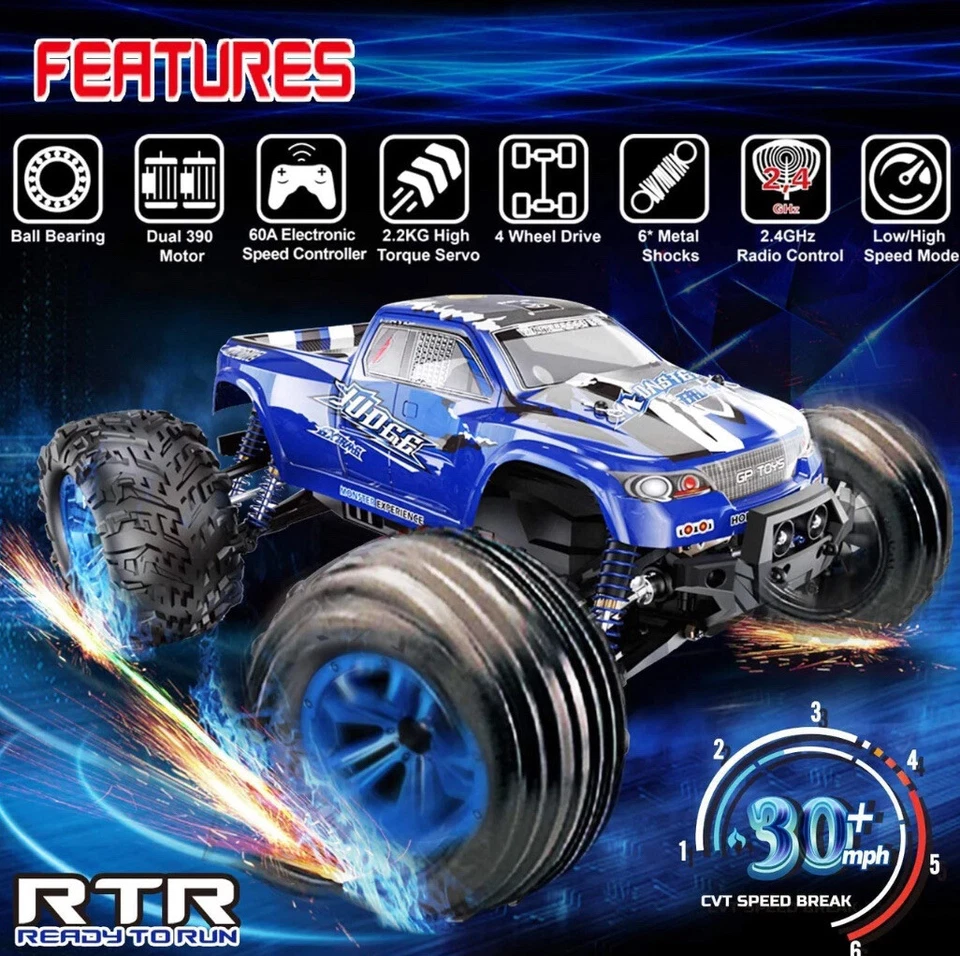GP Toys S920 4WD Truck 2.4Ghz  Remote Control Off-roading Truck 30+mph Rare HTF - Image 2 of 4