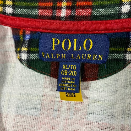 Polo Ralph Lauren Tartan Plaid Double Knit Pullover Sweater Youth Boys XL 18-20 - Picture 10 of 22