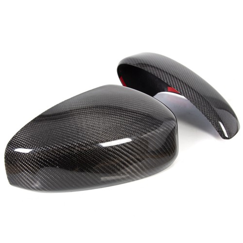 Pair Carbon Fiber Style Mirror Cover Cap For 2003 2004-2007 Infiniti G35 Coupe - Picture 7 of 10