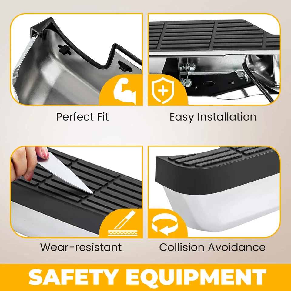 Chrome Rear Step Bumper Assembly For 1993-2011 Ford Ranger Styleside Bed - Steel Foto 4 de 4