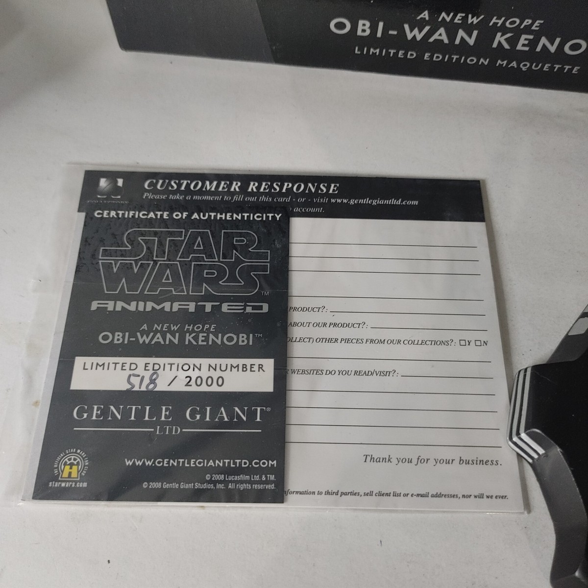 Gentle Giant Star Wars Obi-Wan Kenobi Maquette - Animated #518