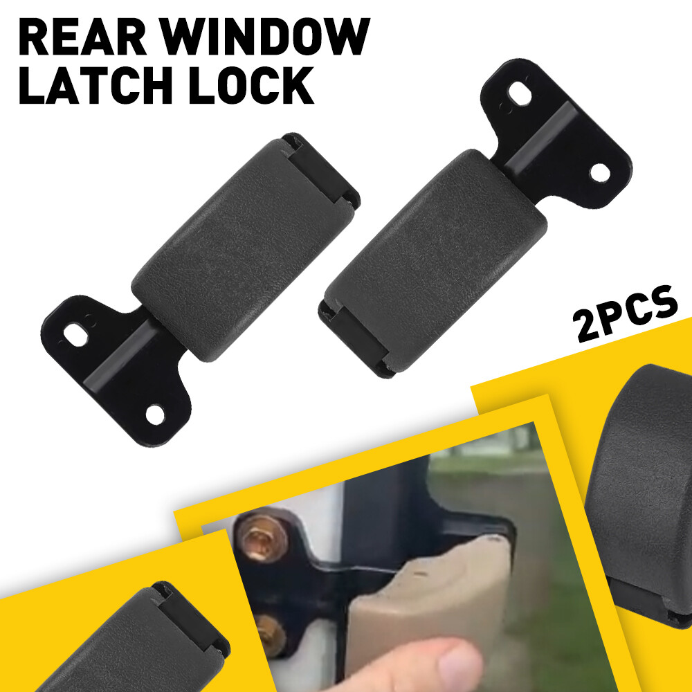 Pair Gray Rear Glass Window Latch Lock Left Right For Toyota Tundra 2000-2006 S