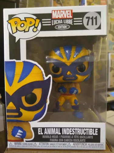 Funko Pop! Marvel Edición Lucha Libre. #711 El Animal Indestructible (Wolverine)