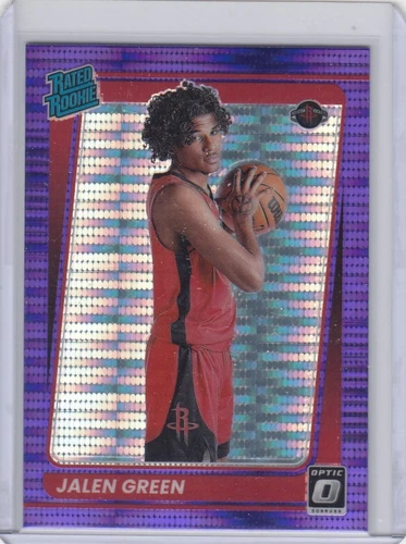 JALEN GREEN 2021-22 Donruss Optic RATED ROOKIE #159 PURPLE PULSAR PRIZM