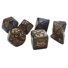 Kitten Polyhedral Dice Set (Brown) Steve Jack...