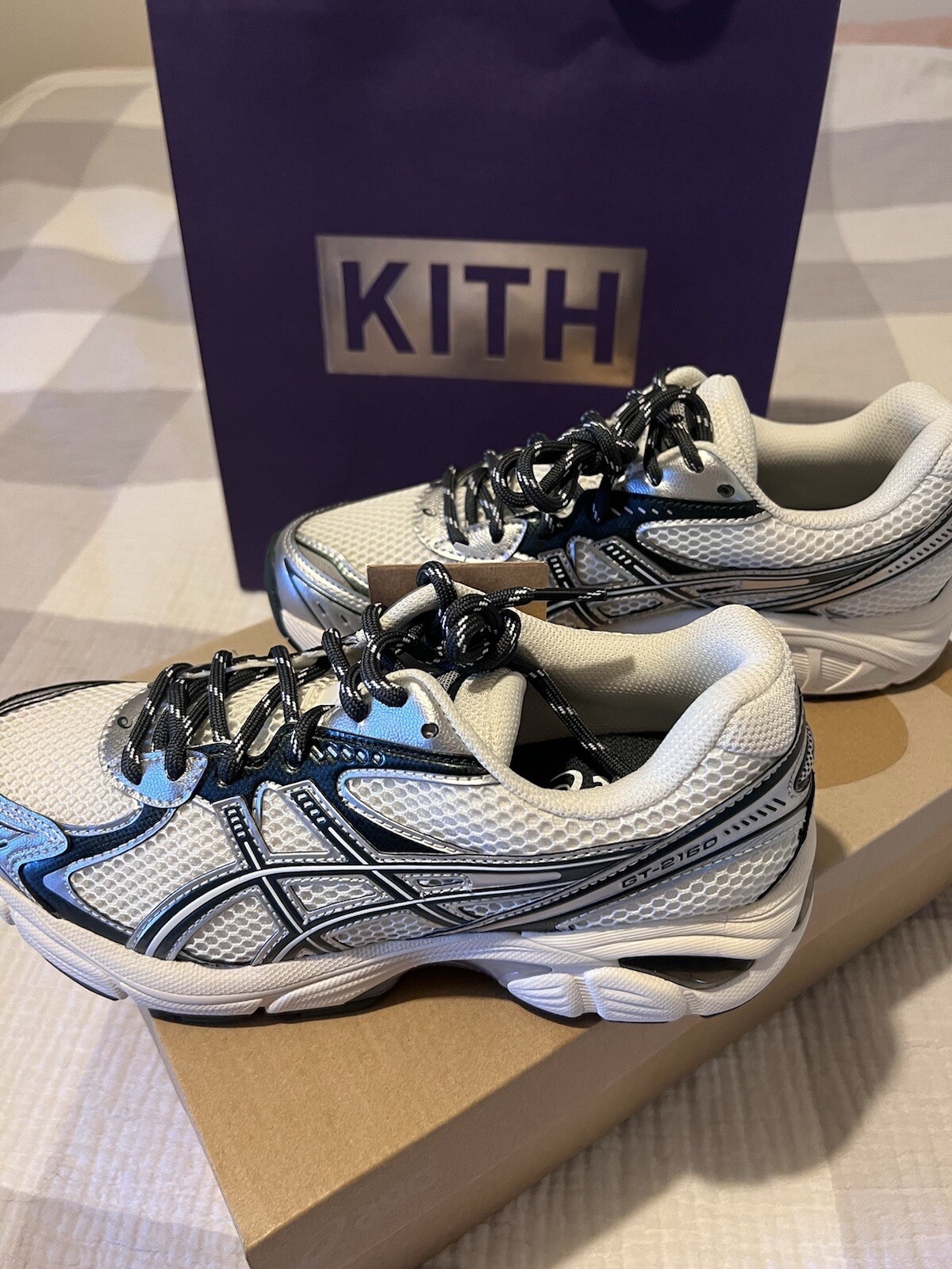 Size 6.5 - ASICS Kith x GT 2160 2024 Cream Scarab