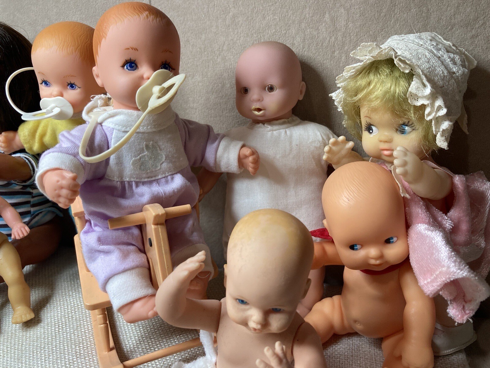 Lot Of 9 Cute Vintage Dolls eBay