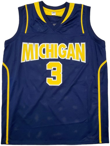 MICHIGAN WOLVERINES TREY BURKE AUTOGRAPHED BLUE JERSEY PSA/DNA STOCK #197116 - Picture 5 of 6