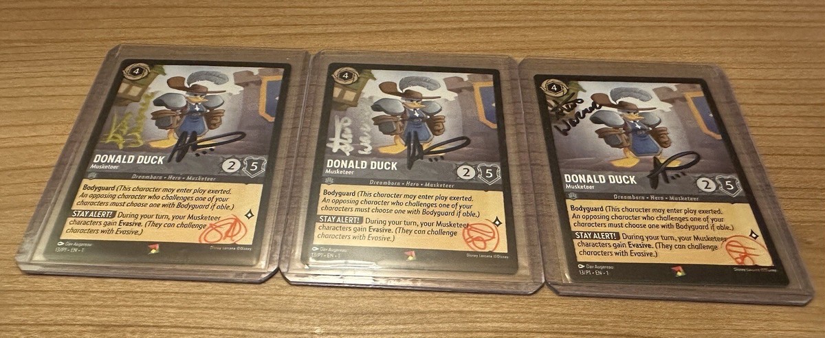 Disney Lorcana Donald Duck Musketeer Spiel Germany Promo Disney Lorcana Donald Duck Musketeer Spiel Germany Promo