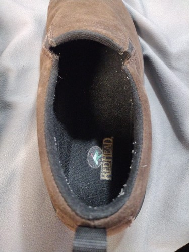 Red Head Moc Herren 11,5 Braun Wildleder Slipper Schuhe Freizeit Guter Zustand - Bild 10 von 16