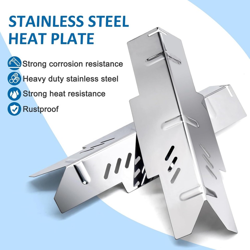 Ersatz-Hitzezelte Für Dyna-Glo DGF350CSP Grill – 2-teiliges Set Aus Edelstahl, Perfekte Passform & Einfache Montage