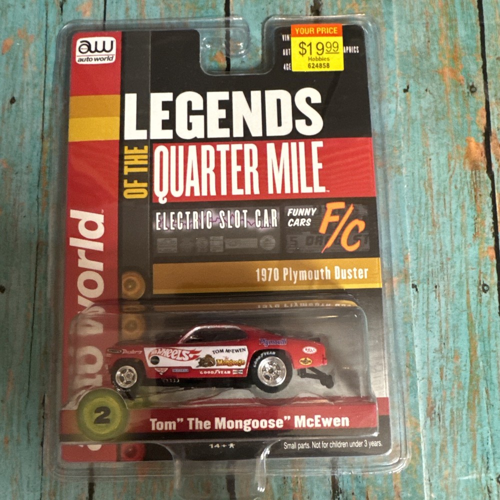 Auto World Red The Mongoose Tom Ewen Electric Slot Car