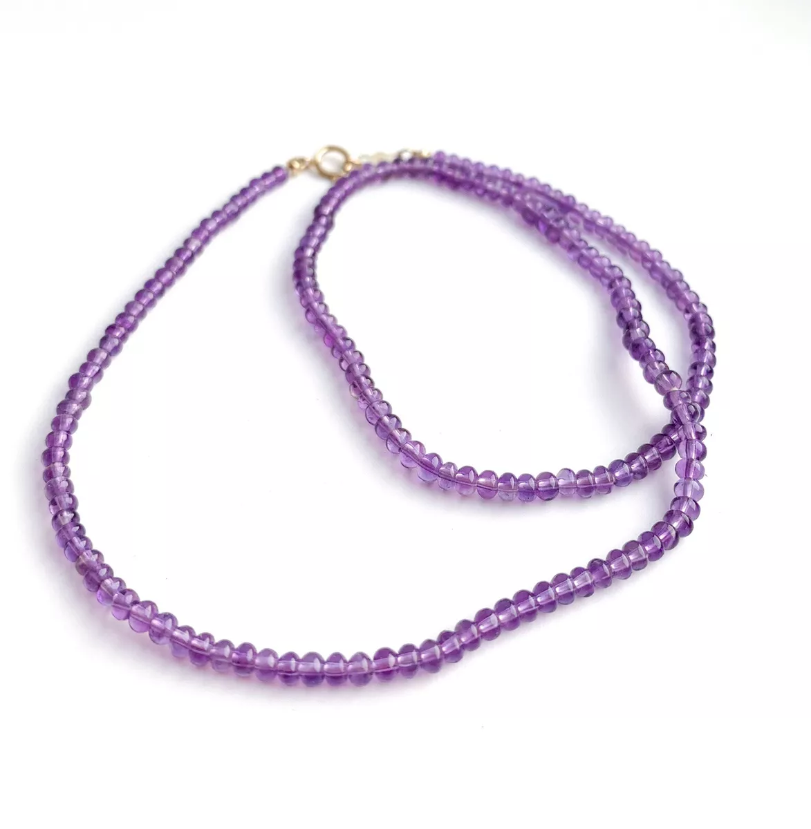 Amethyst Precious Necklace Natural Gemstone Energy Healing