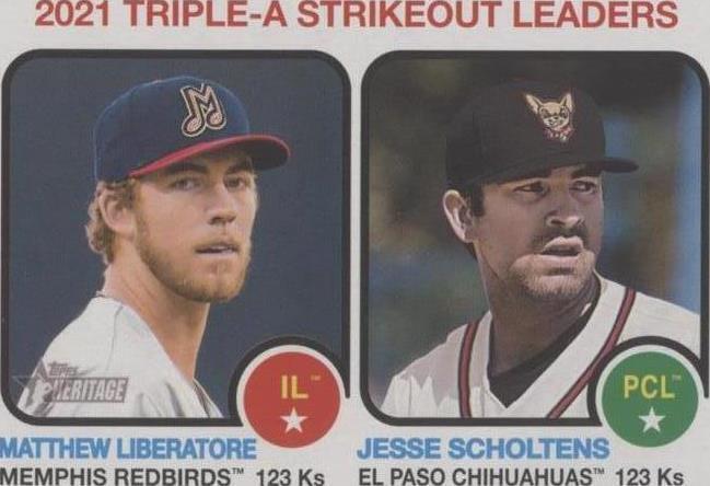 2022 Topps Heritage Minor League Edition - Jesse Scholtens Matthew Liberatore #62 - 1 of 1