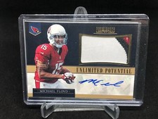MICHAEL FLOYD 2012 PROMINENCE UNLIMITED POTENTIAL 3 CLR PATCH AUTO RC #D 7/15