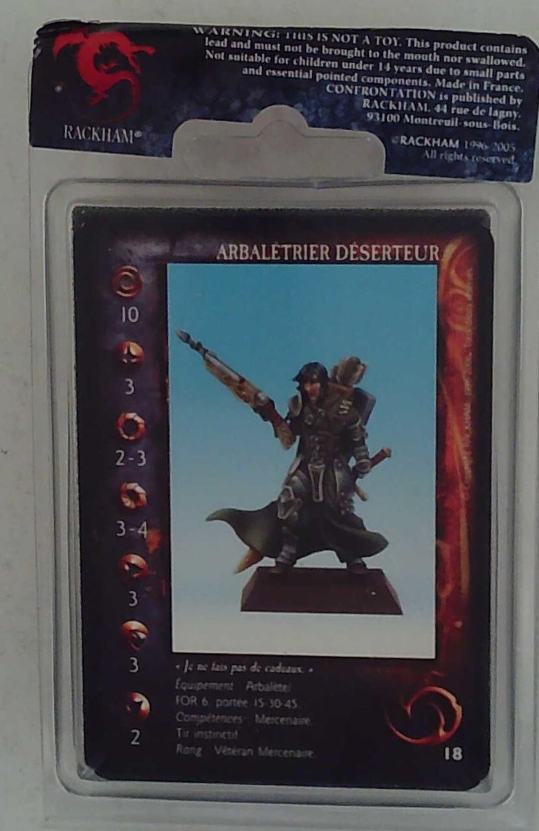 Confrontation – Crossbowman Deserter – Mercenary – Rackham – Figurine Neuve
