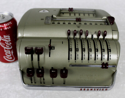 Brunsviga Vintage elektromechanischer wissenschaftlicher Taschenrechner Modell 11E PORTOFREI