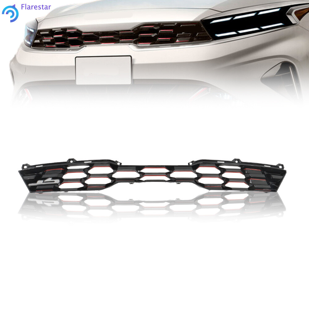 For Kia Forte GT 1.6L 2022-2023 86350-M6610 Front Bumper Upper Grille Red Grill