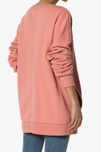 TheMogan S~3X Casual Cozy Oversized V-Neck Fleece Pullover Sweatshirts - Picture 29 of 229