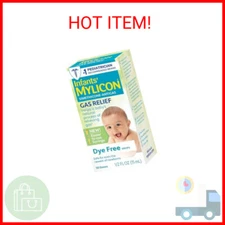 Mylicon Gas Relief Drops for Infants and Babies, Dye Free Formula, 0.5 Fluid Oun