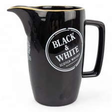 Vintage Black & White Scotch Whisky Jug By Wa...