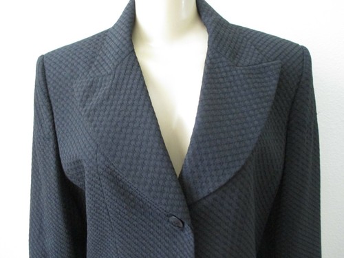 $340 ANNE KLEIN BLACK LONG SLEEVE JACKET & SKIRT SUIT SET SIZE 14 - NWT - Picture 7 of 8