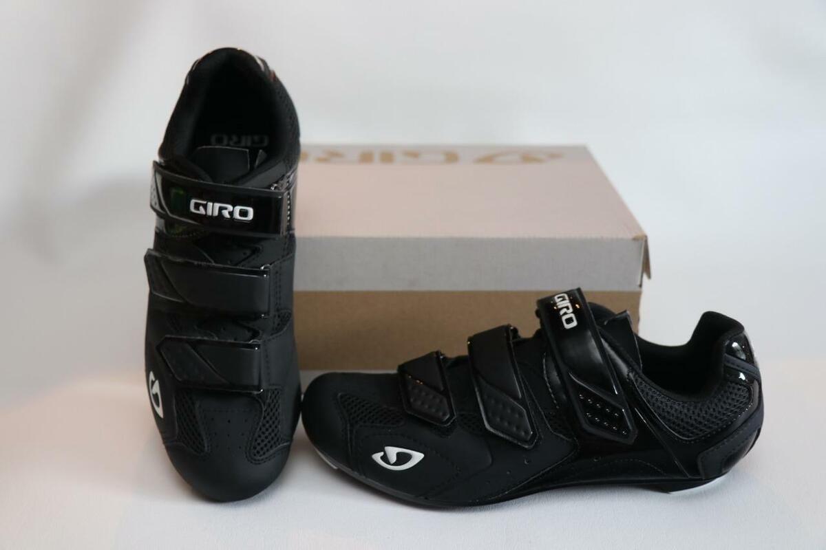 New Giro Treble II Road Bike Shoes 39 6.5 SPD-SL Black Men Cycling