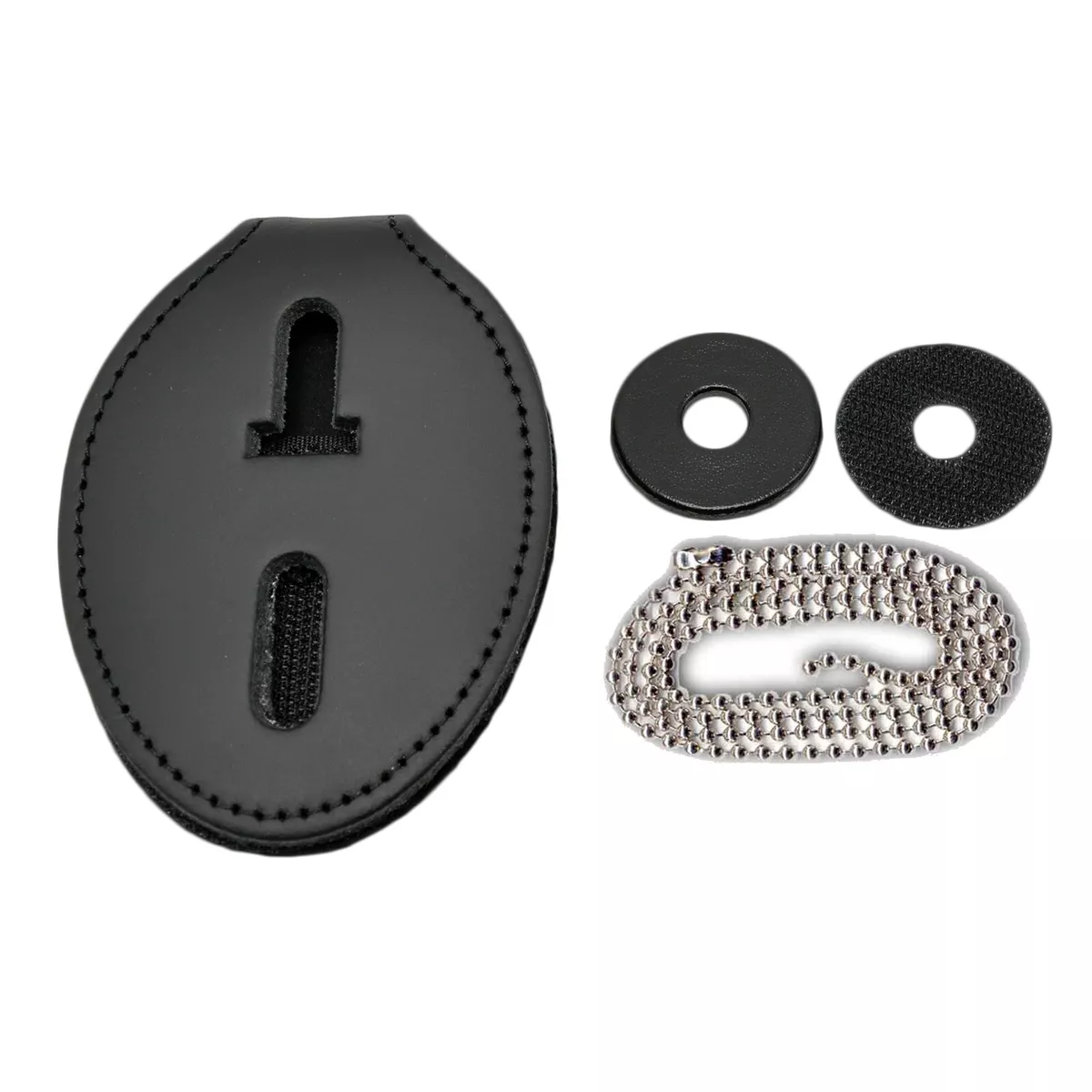 Police badge holder belt clip top
